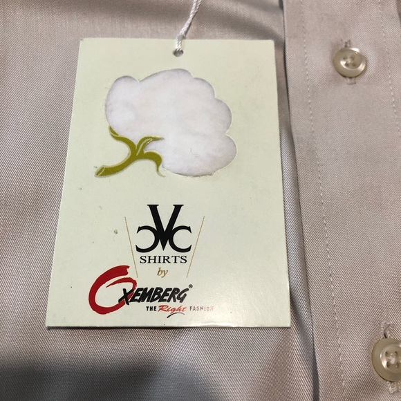 NWT Oxemberg Mens Shirt Size L Large Slim Fit 42 - Picture 3 of 7